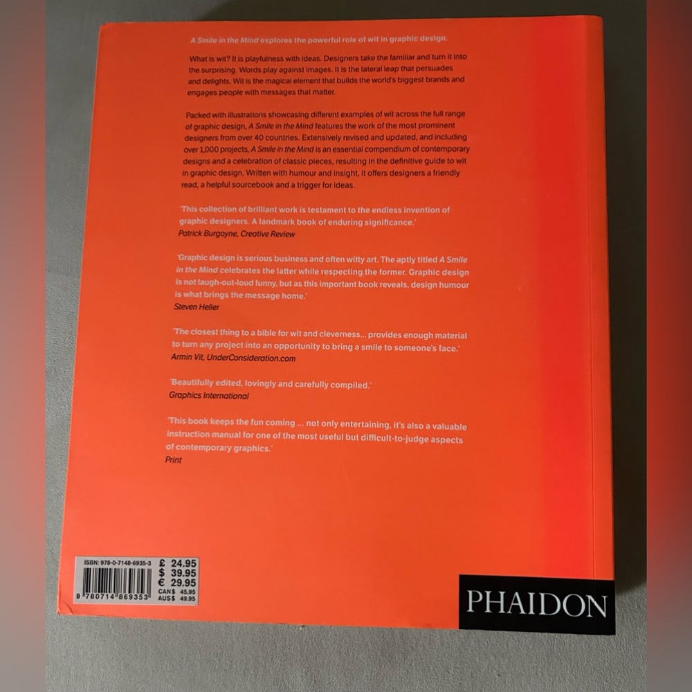 A Smile in the Mind: Witty Thinking in Graphic Design Phaidon publishers, design - Picture 3 of 9